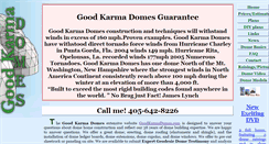 Desktop Screenshot of goodkarmadomes.com